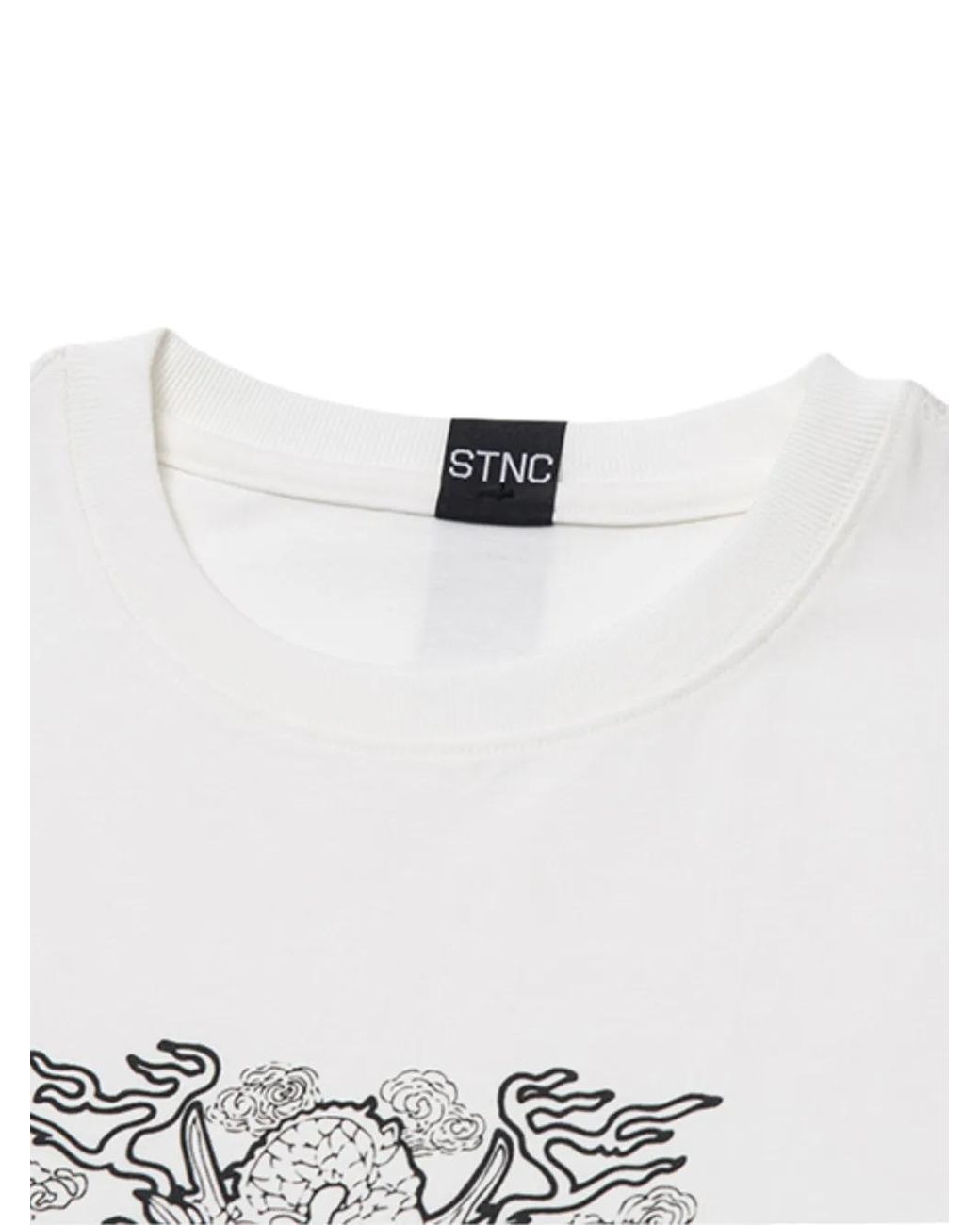 Stance White Graphic-Print Cotton T-Shirt for men