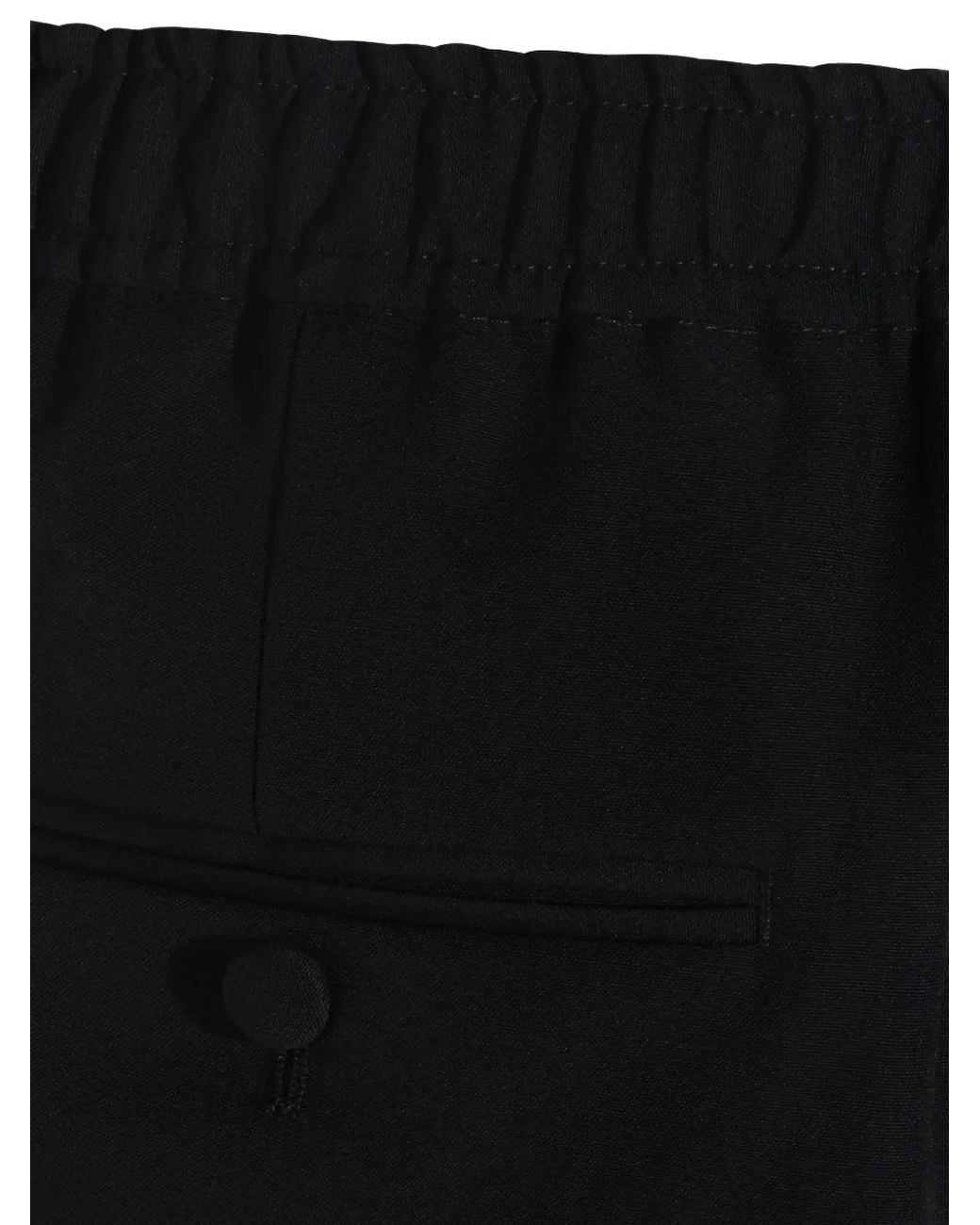 Dolce & Gabbana Black Pantalon À Taille Élastiquée for men