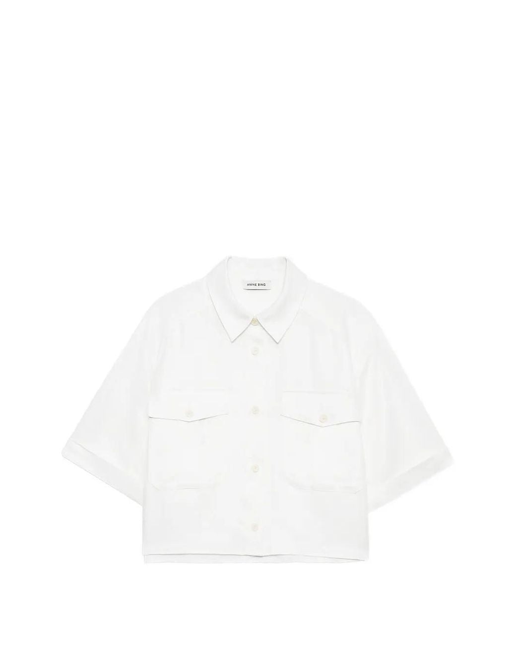 Anine Bing White Edith Shirt