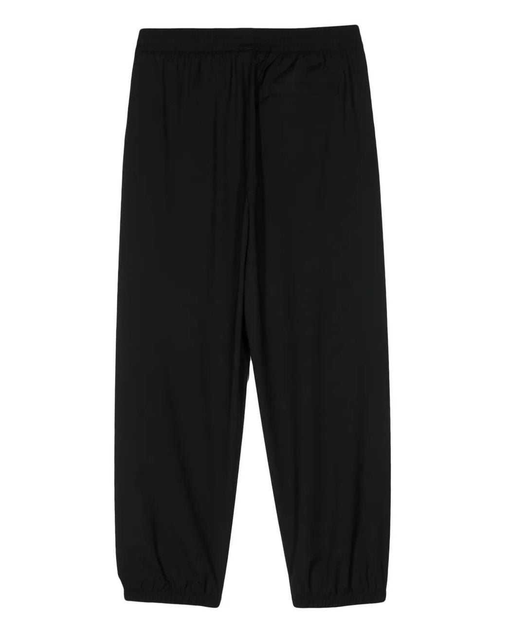 Givenchy Black 4G-Detail Wool Track Pants for men