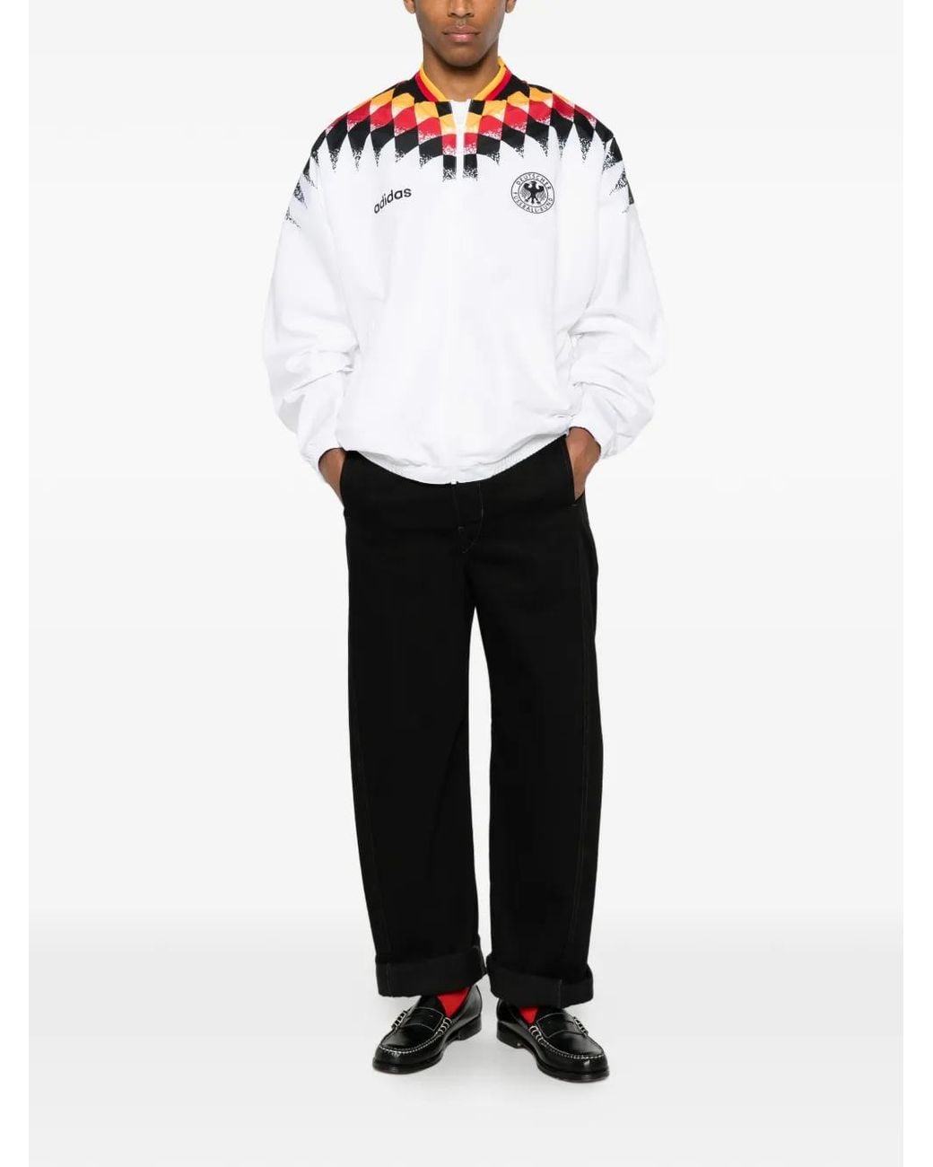 Adidas White Sport Jacket for men