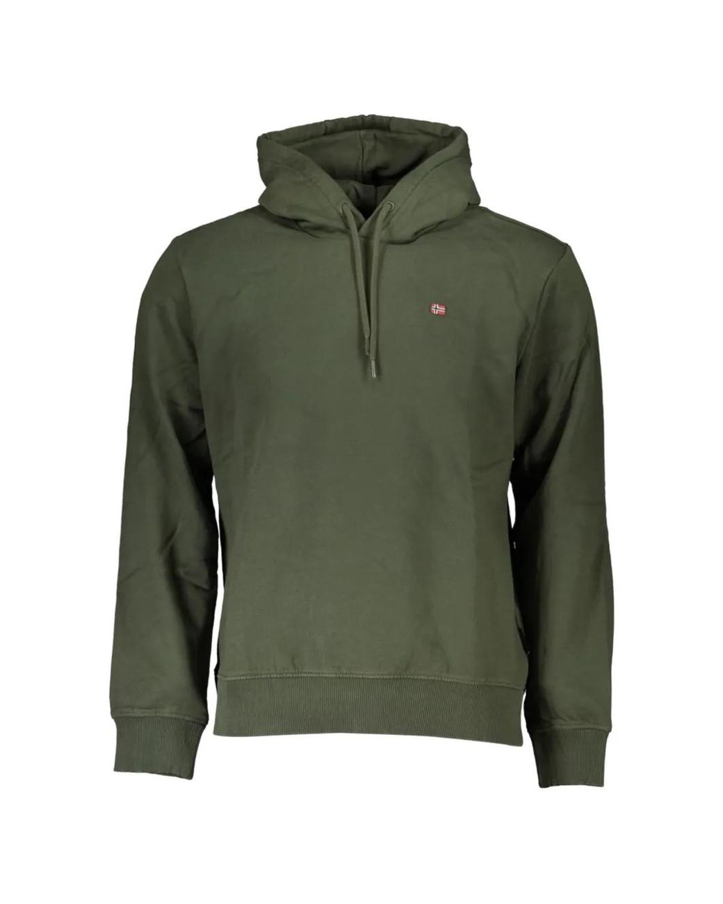 Napapijri Green Balis Logo-Appliqué Hoodie for men