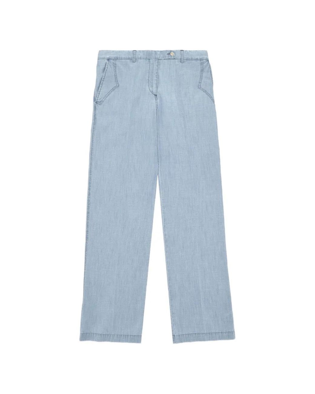 Fortela Blue Jelene Side-Pocket Trousers