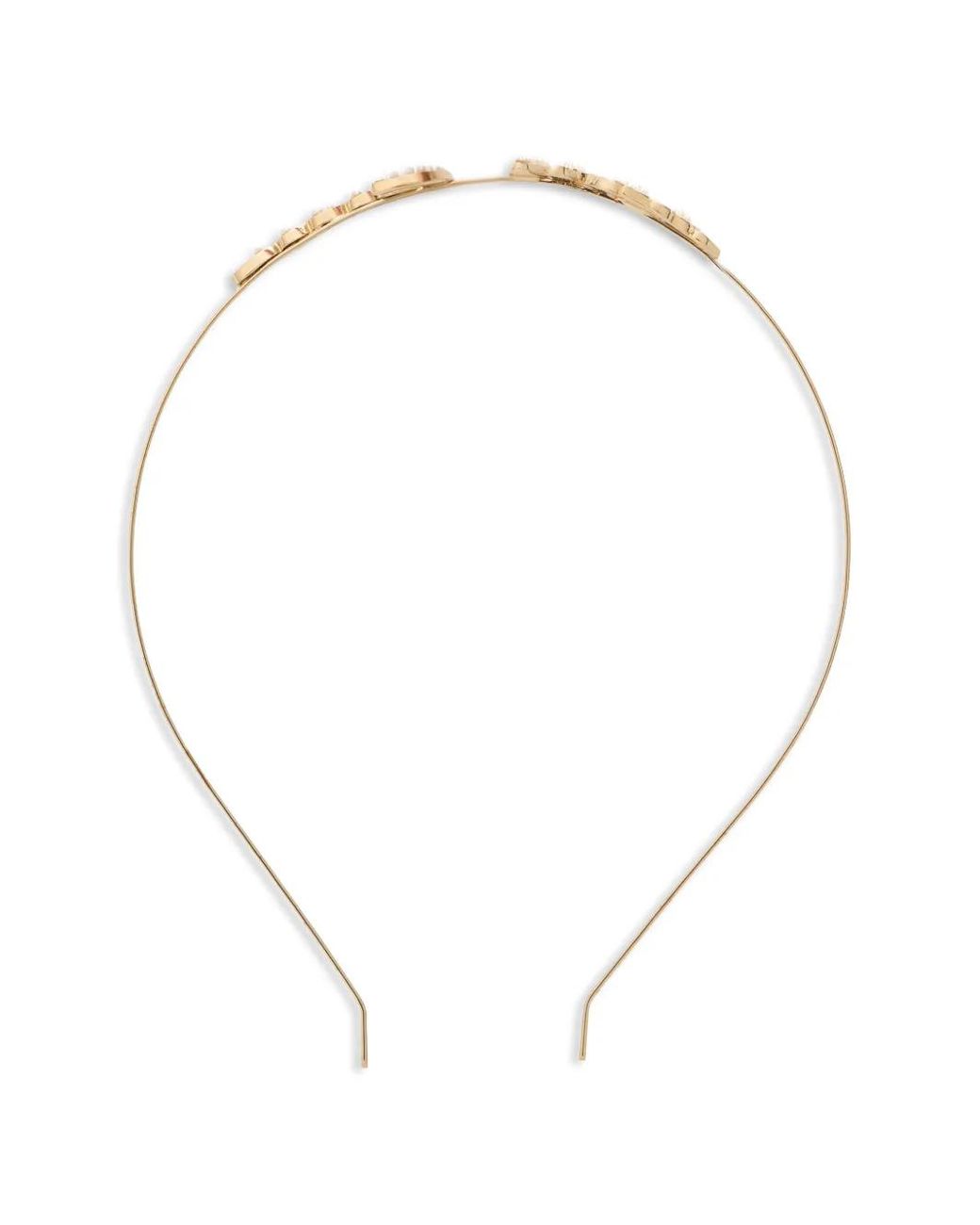 Red(v) White Embellished Headband