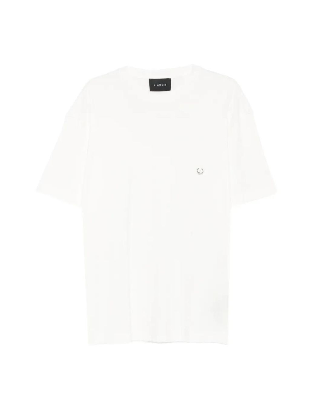 John Richmond White Logo-Motif T-Shirt for men