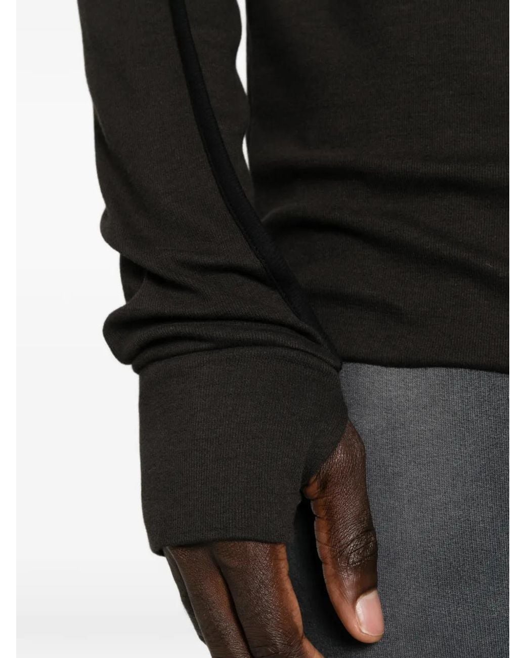 Thom Krom Black Seam-Detail T-Shirt for men