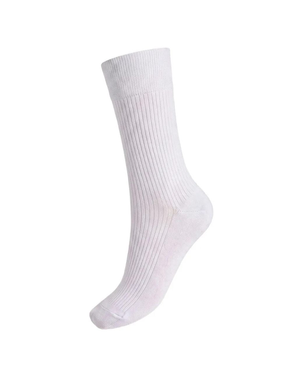 Wolford White Ribbed-Knit Socks