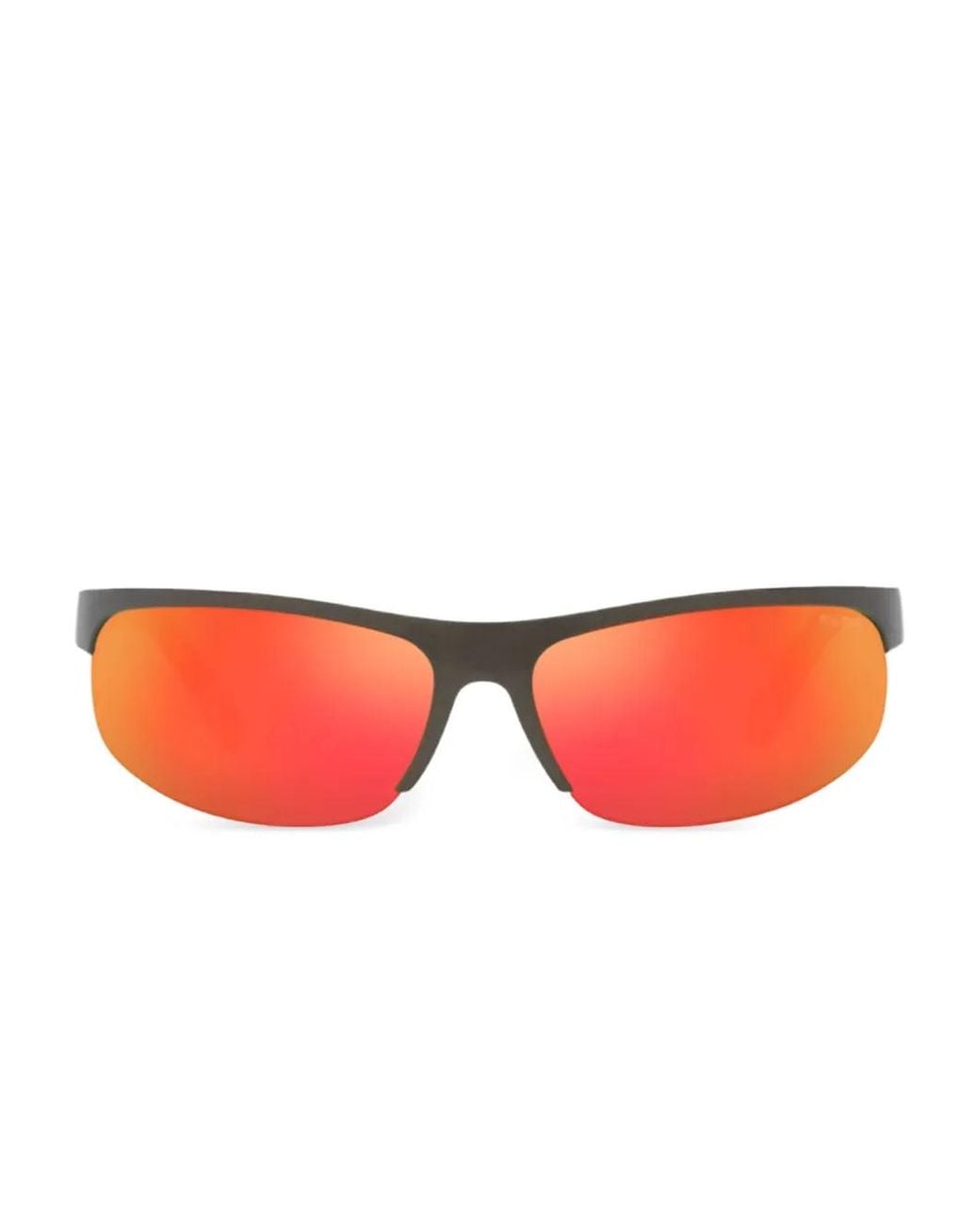Miu Miu Red Logo-Lettering Sunglasses