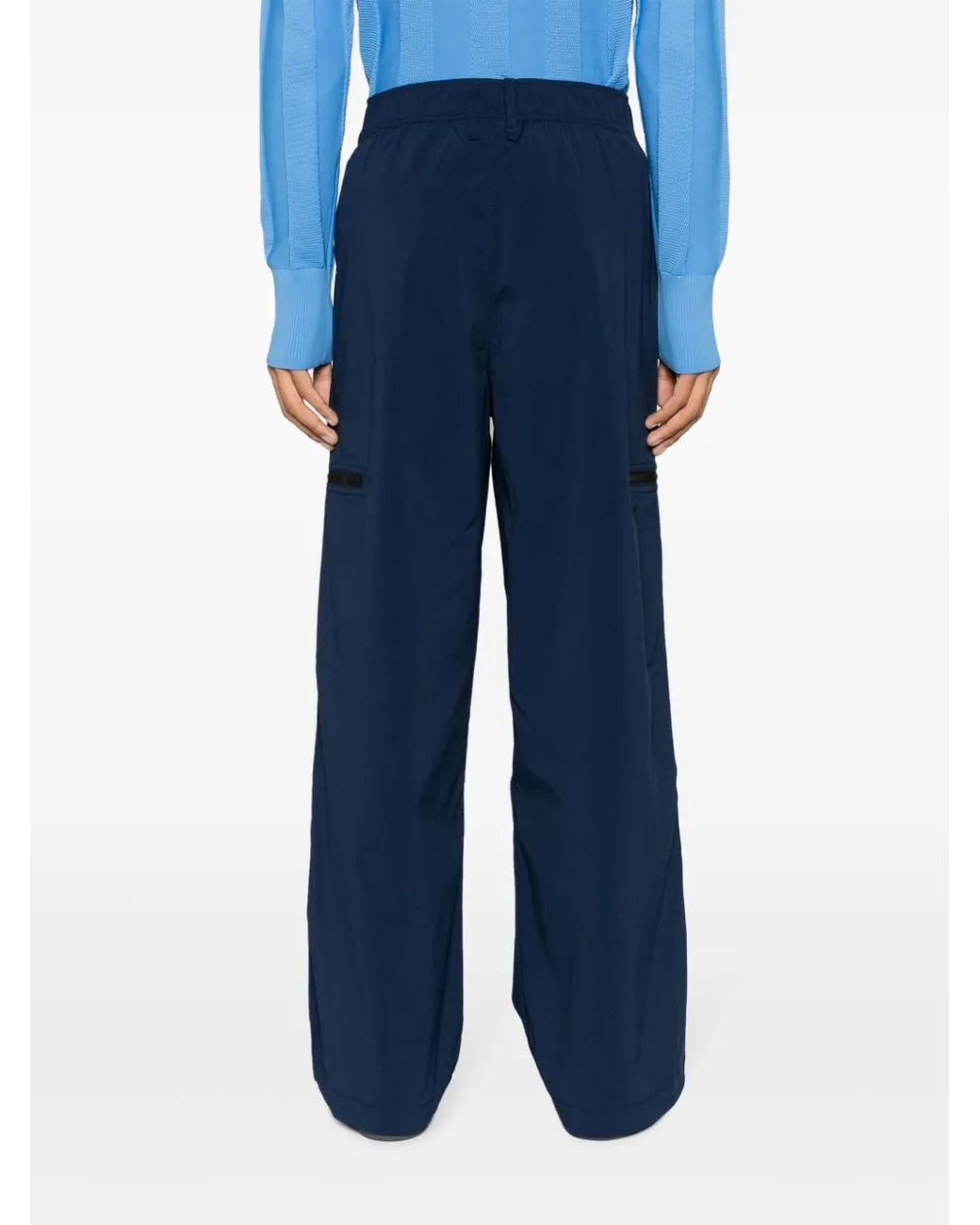Adidas Blue X Wales Bonner Zip-Detail Cargo Pants for men
