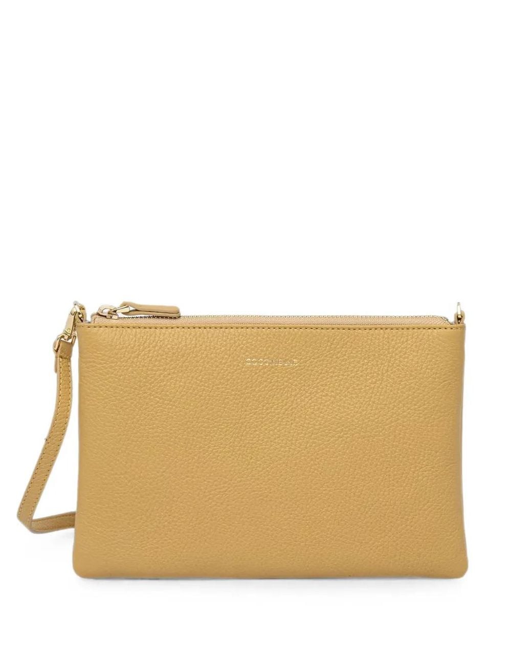 Coccinelle Natural Mini Best Grained Leather Crossbody Bag