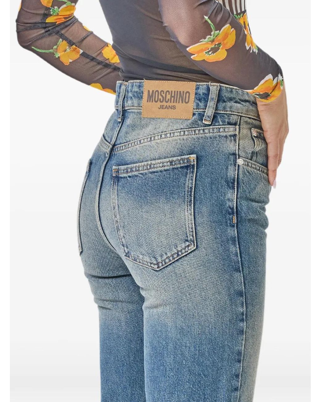 Moschino Bootcut Jeans in het Blue
