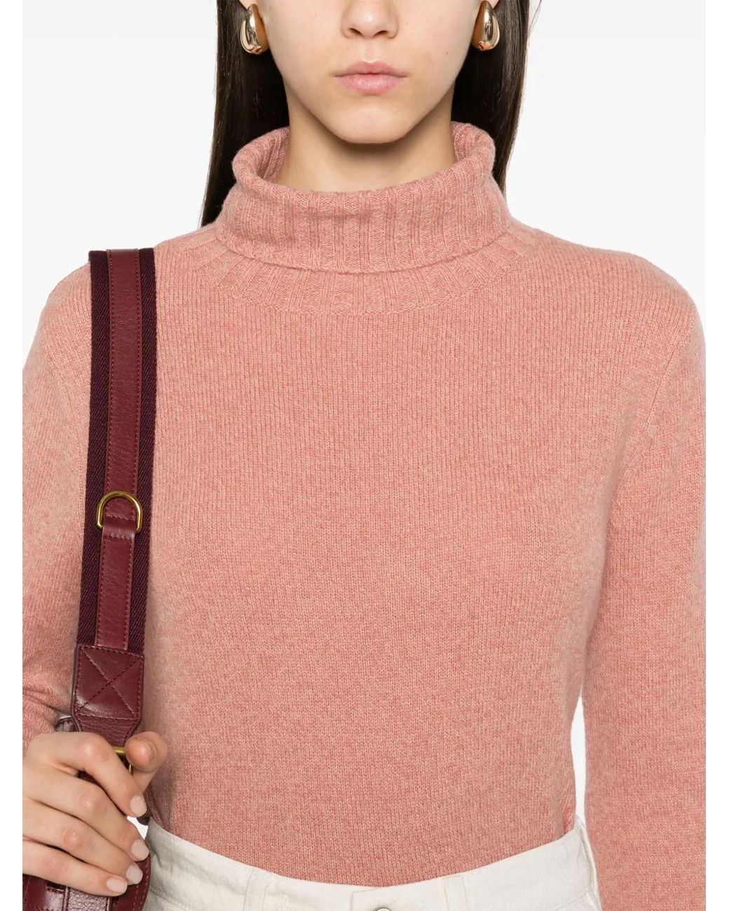 Aspesi Pink Mélange-Effect Sweater