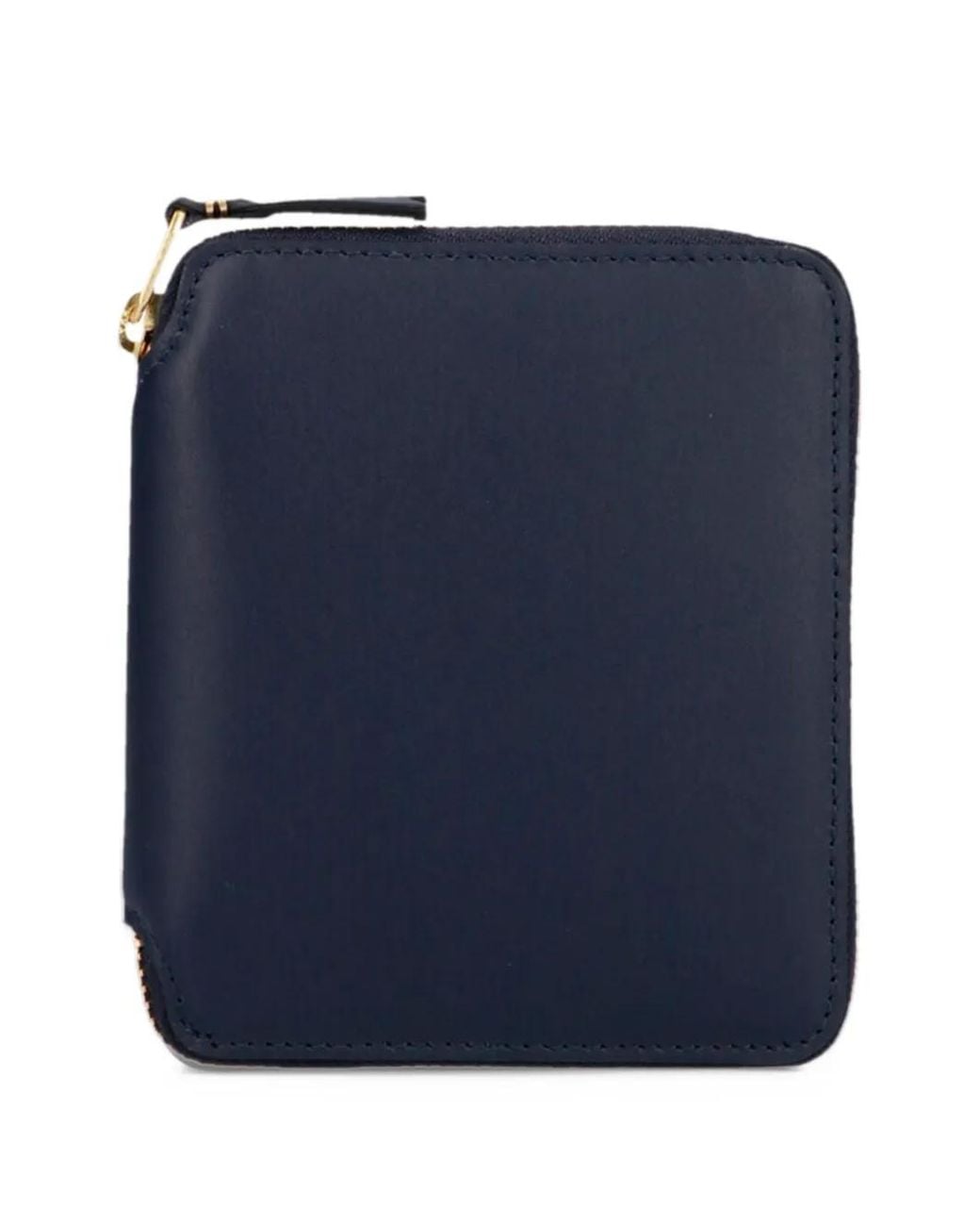 Comme des Garçons Blue Classic Zip-Around Leather Wallet for men