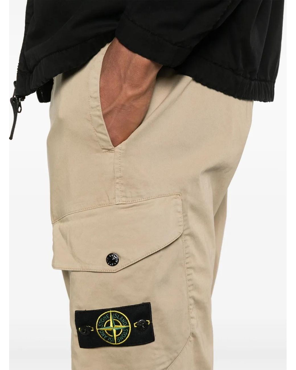 Stone Island Natural Trousers for men