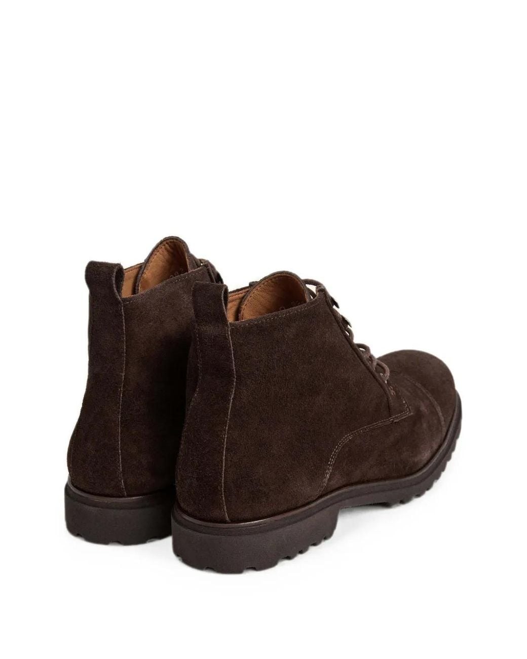 Hackett Brown Hudson Toe-Cap Ankle Boots for men