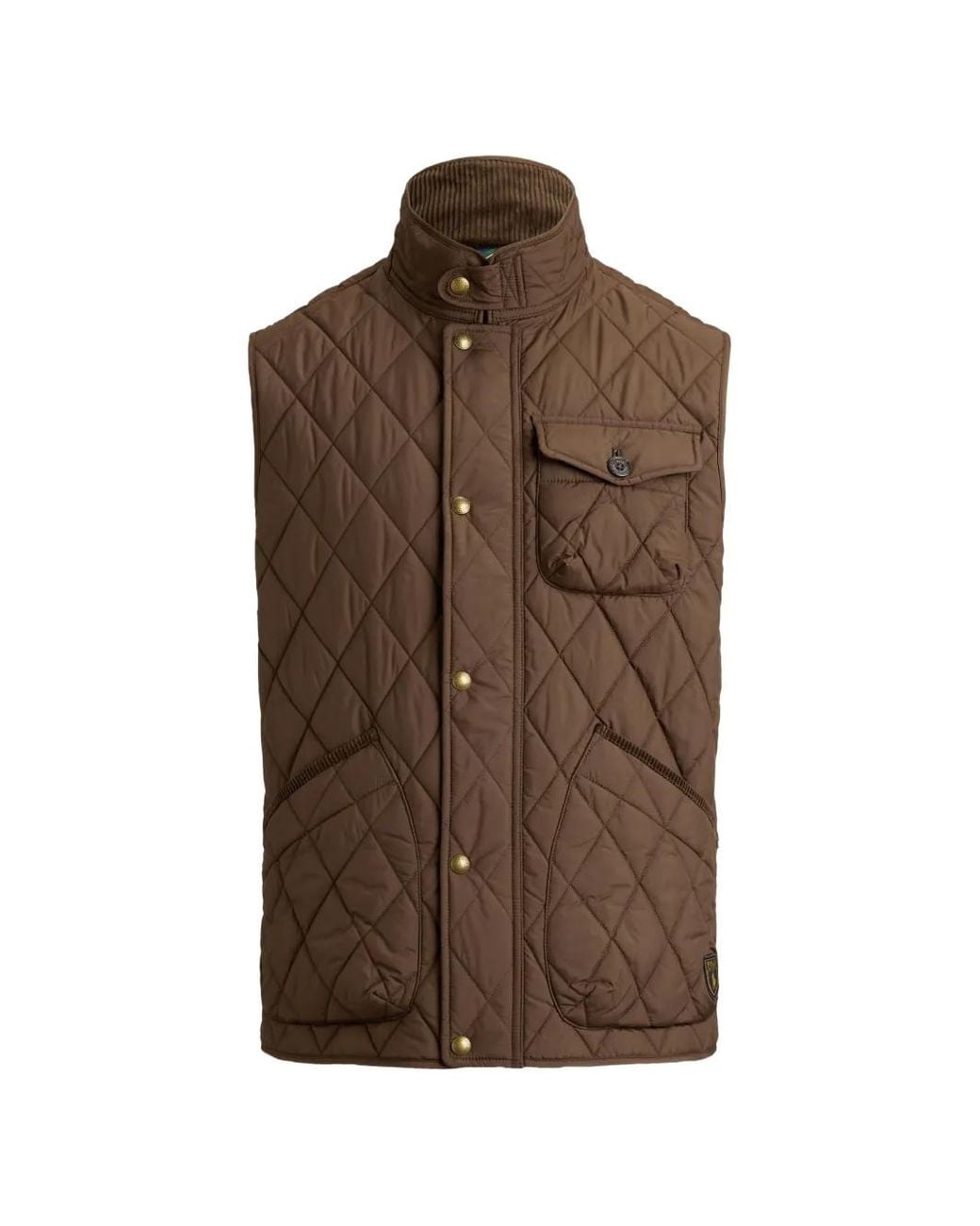 Polo Ralph Lauren Brown Gilet Matelassé The Beaton for men