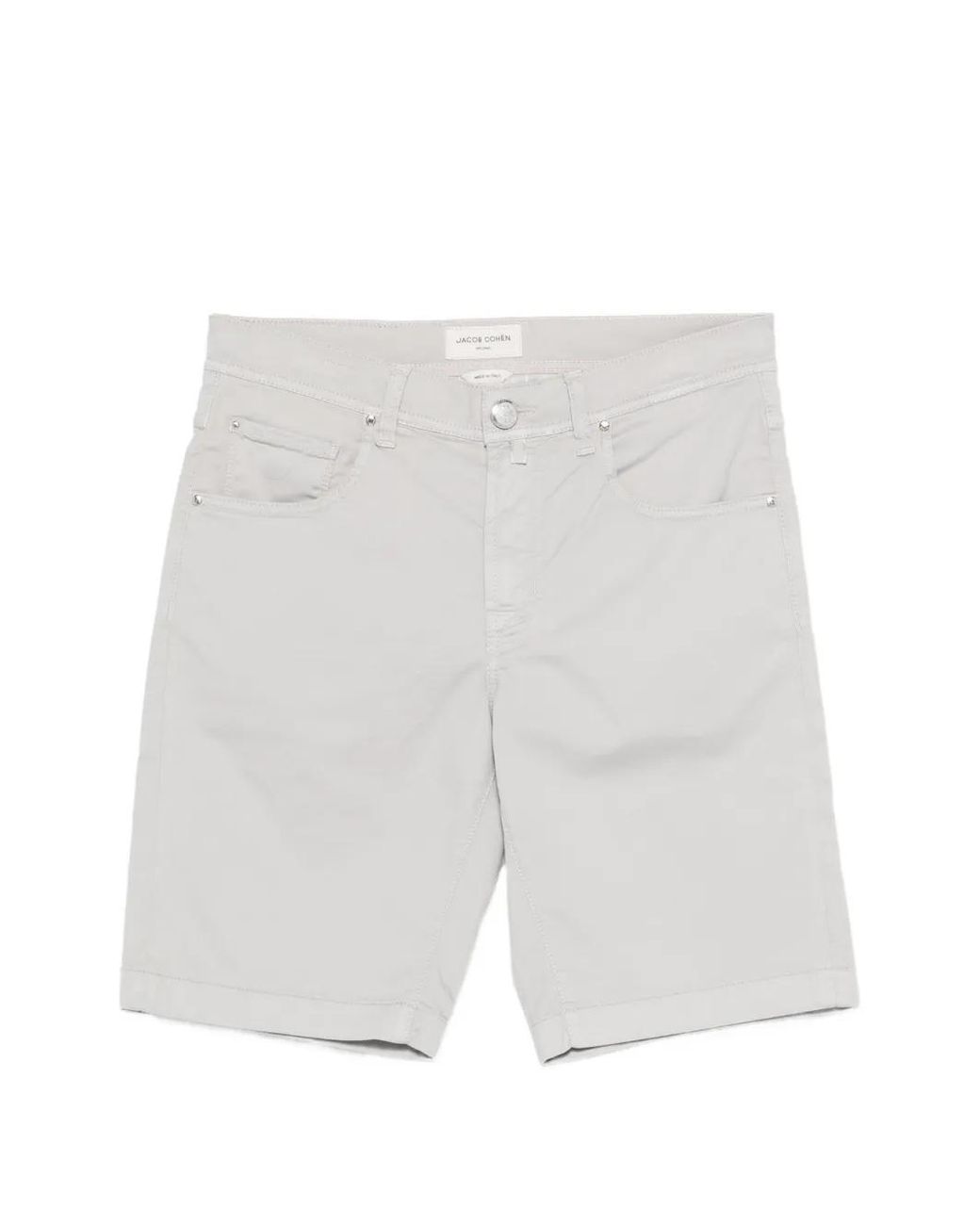 Jacob Cohen White Bermuda 5 Pkt Slim Fit Nicolas for men