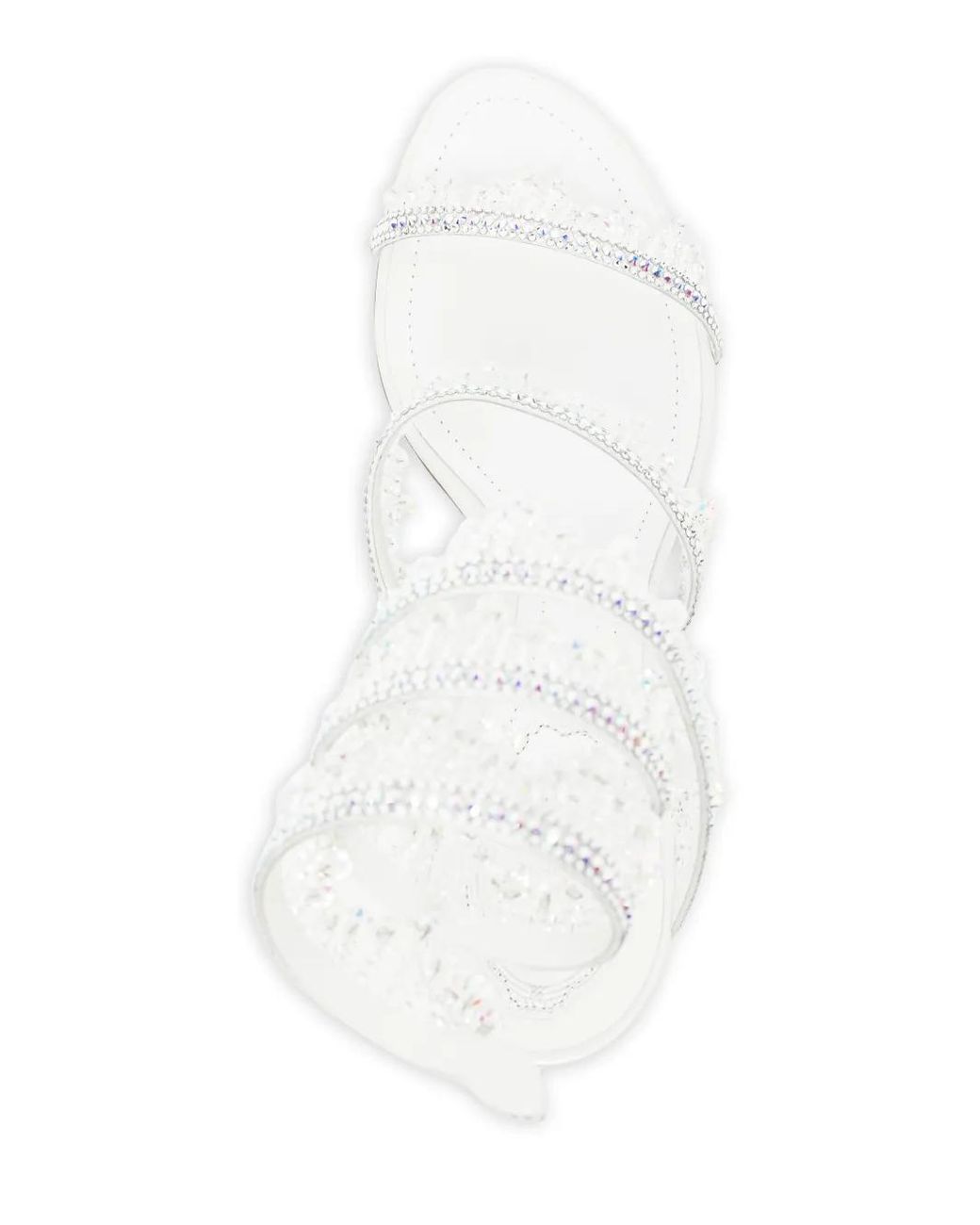 Rene Caovilla White Jahanara Sandals