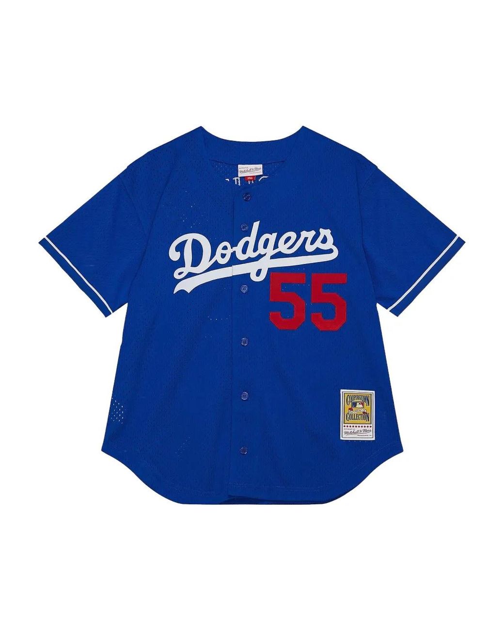 Mitchell & Ness Blue Mlb Dodgers 2000 Orel Hershiser Shirt for men