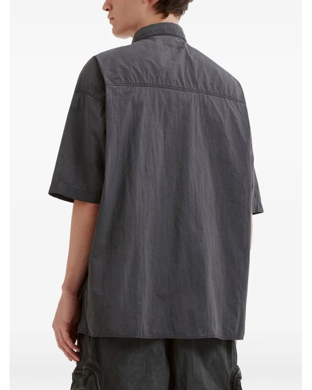 Izzue Gray Chemise À Poche À Rabat for men