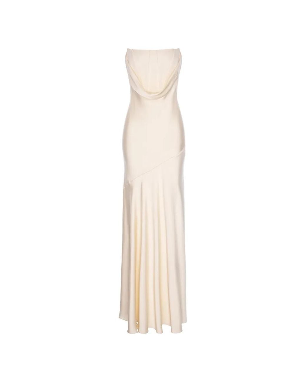 V:PM ATELIER White Butter Strapless Maxi Dress