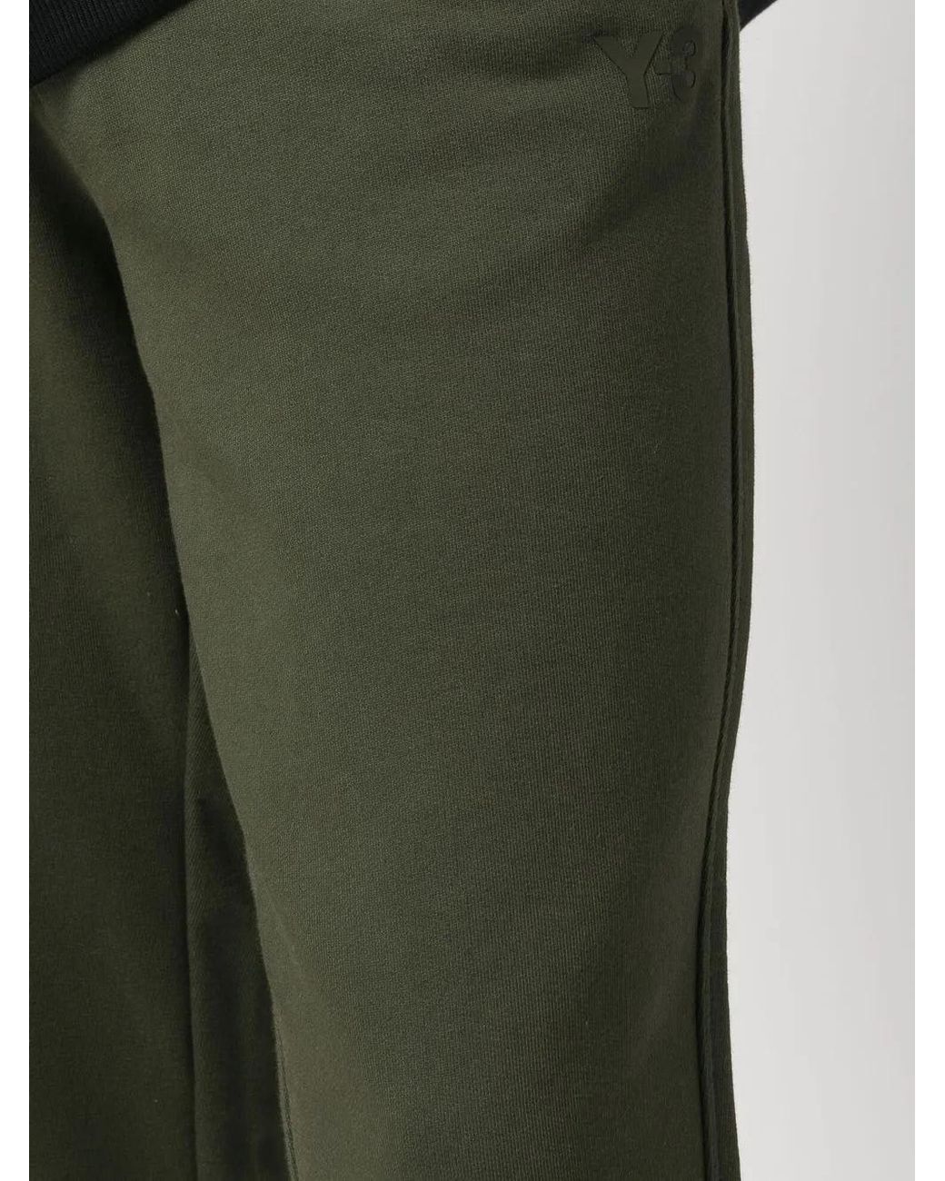 Y-3 Green Tapered Drawstring Track Pants for men