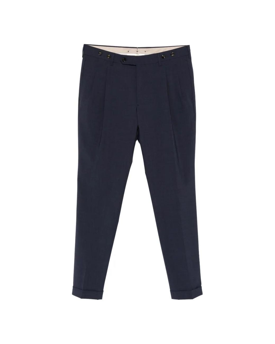 Berwich Blue Pleated Trousers for men