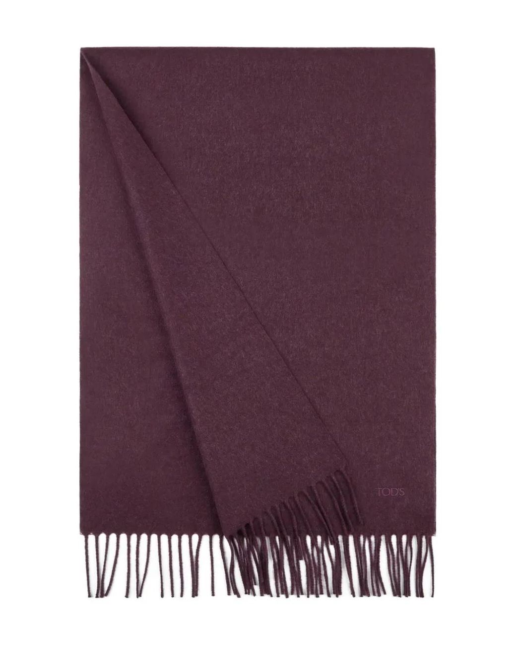 Tod's Purple Fringed Scarf for men