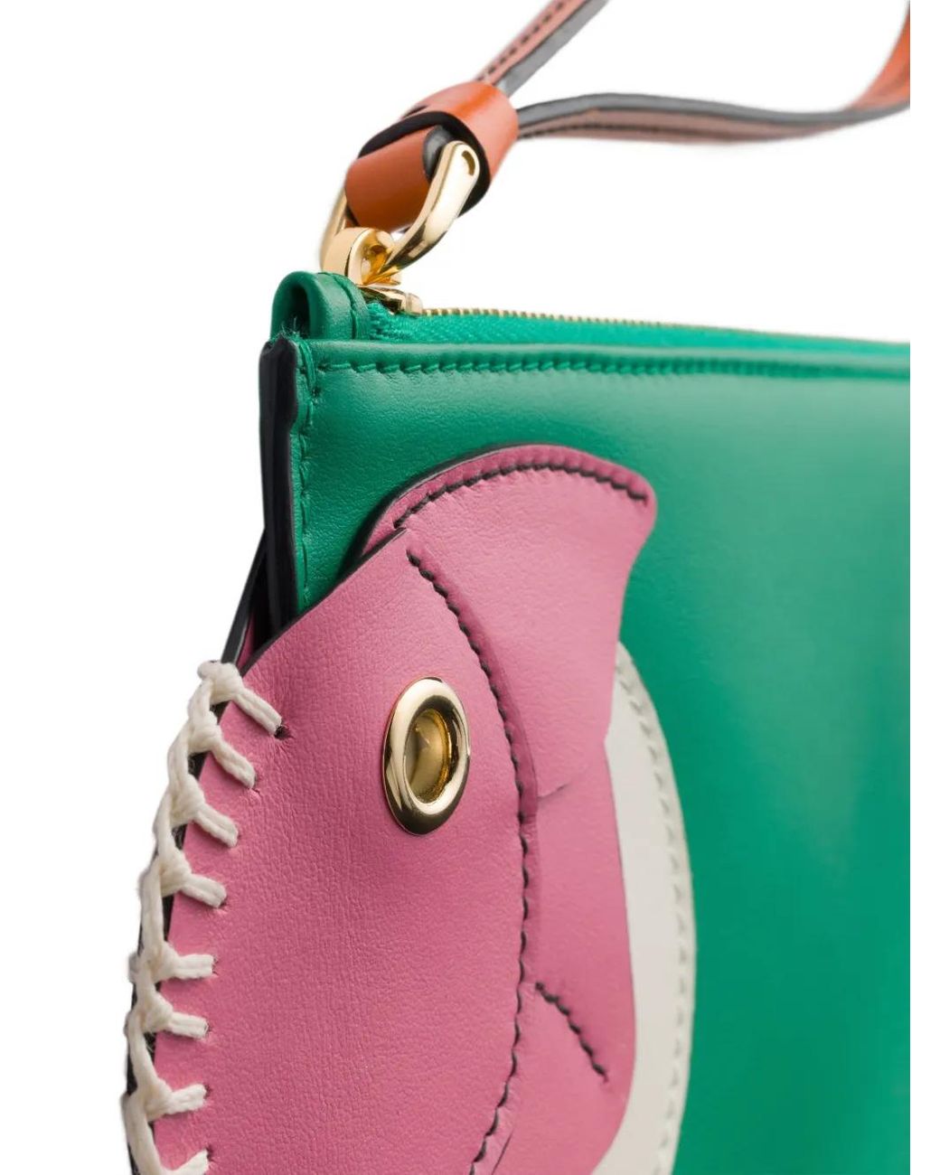 Cartera Con Cremallera Prada de color Green