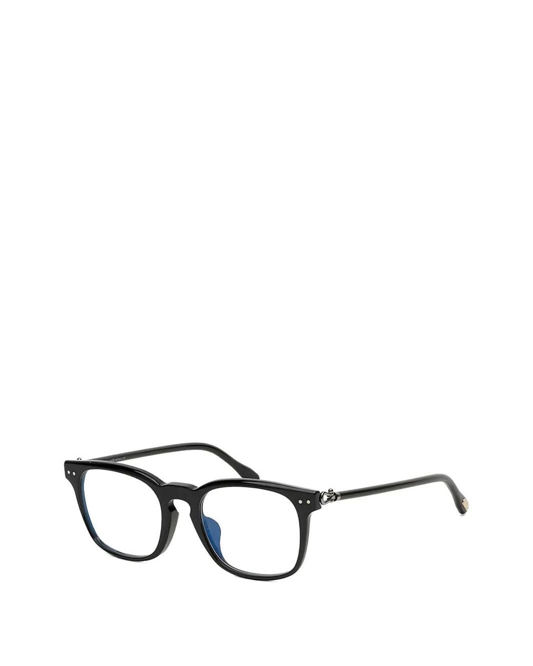 Fred Black Square-Frame Glasses for men