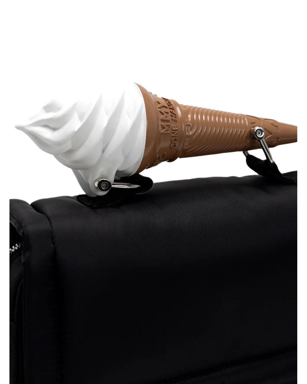 Maison Mihara Yasuhiro Black Ice-Cream-Cone-Handle Shoulder Bag