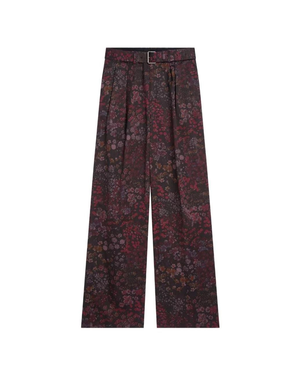 Dries Van Noten Purple Belted Trousers for men
