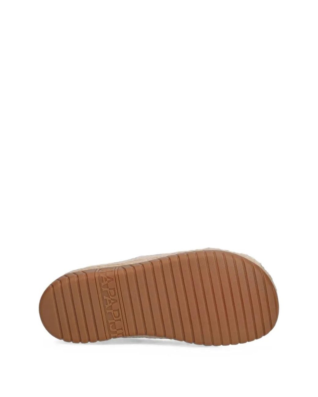 Napapijri White Noreg Curly Fleece-Texture Slippers