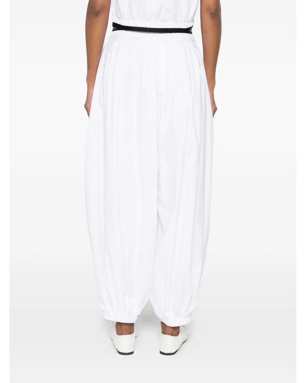 Maje White Cotton Trousers