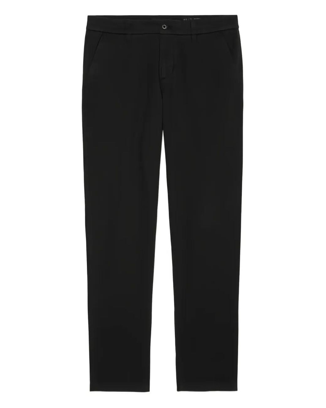 Marc O' Polo Black Button-Fastening Trousers for men
