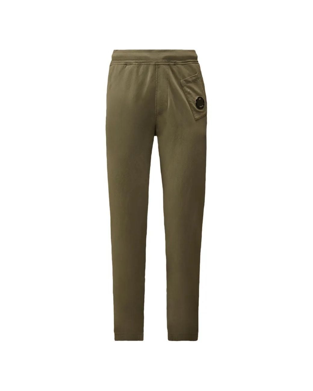 C P Company Green Light Fleece Lens Sweat Trousers for men