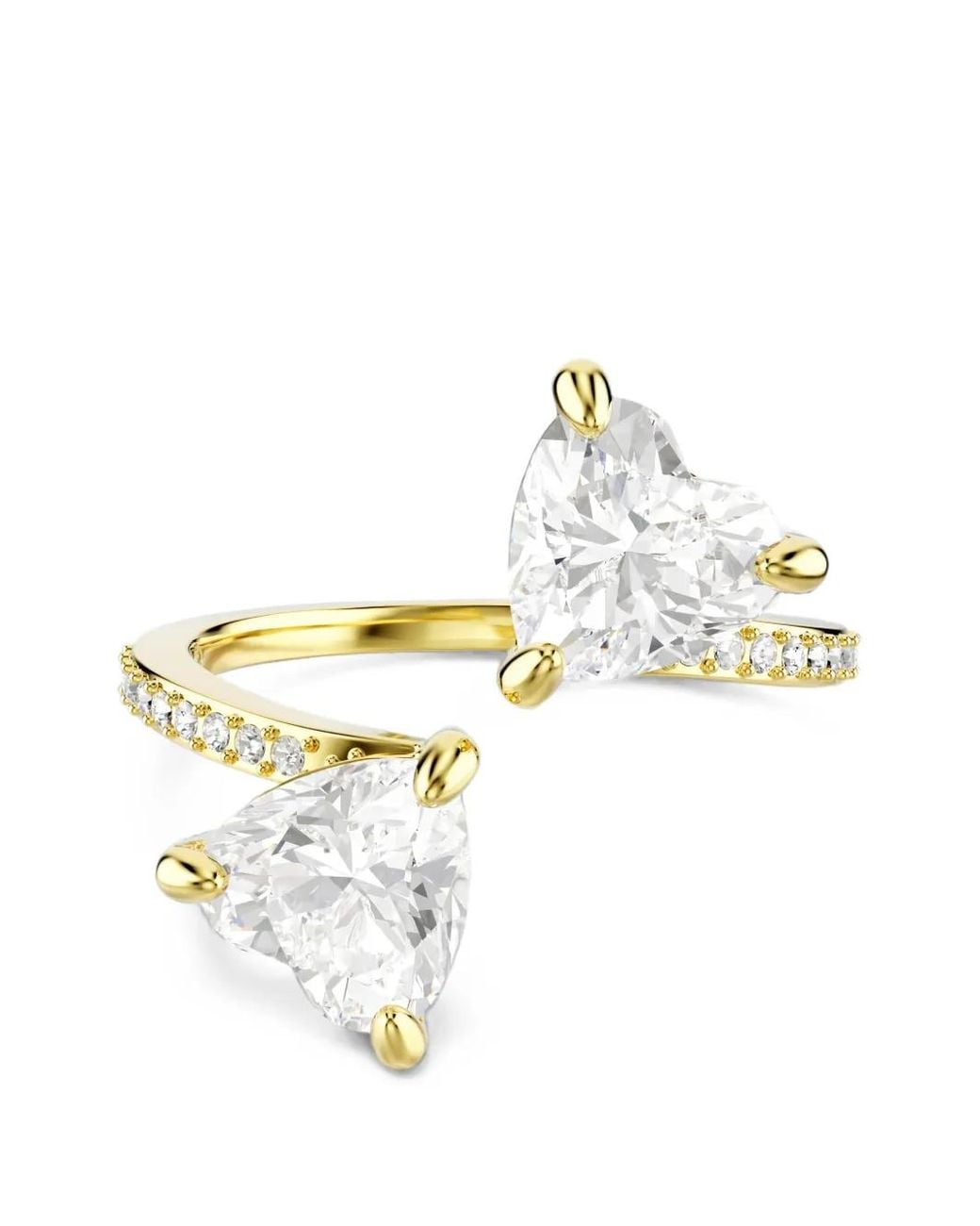 Swarovski Metallic Mesmera Crystal-Embellished Heart-Cut Ring
