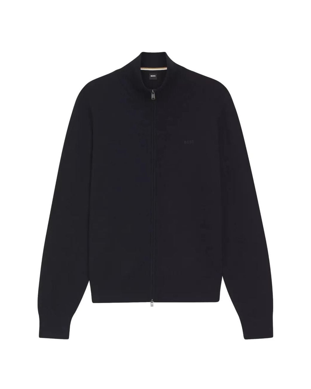 Boss Blue Upalano Zip-Up Sweater for men