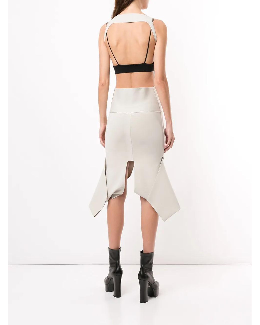 Rick Owens Multicolor Sling Double Knit Dress