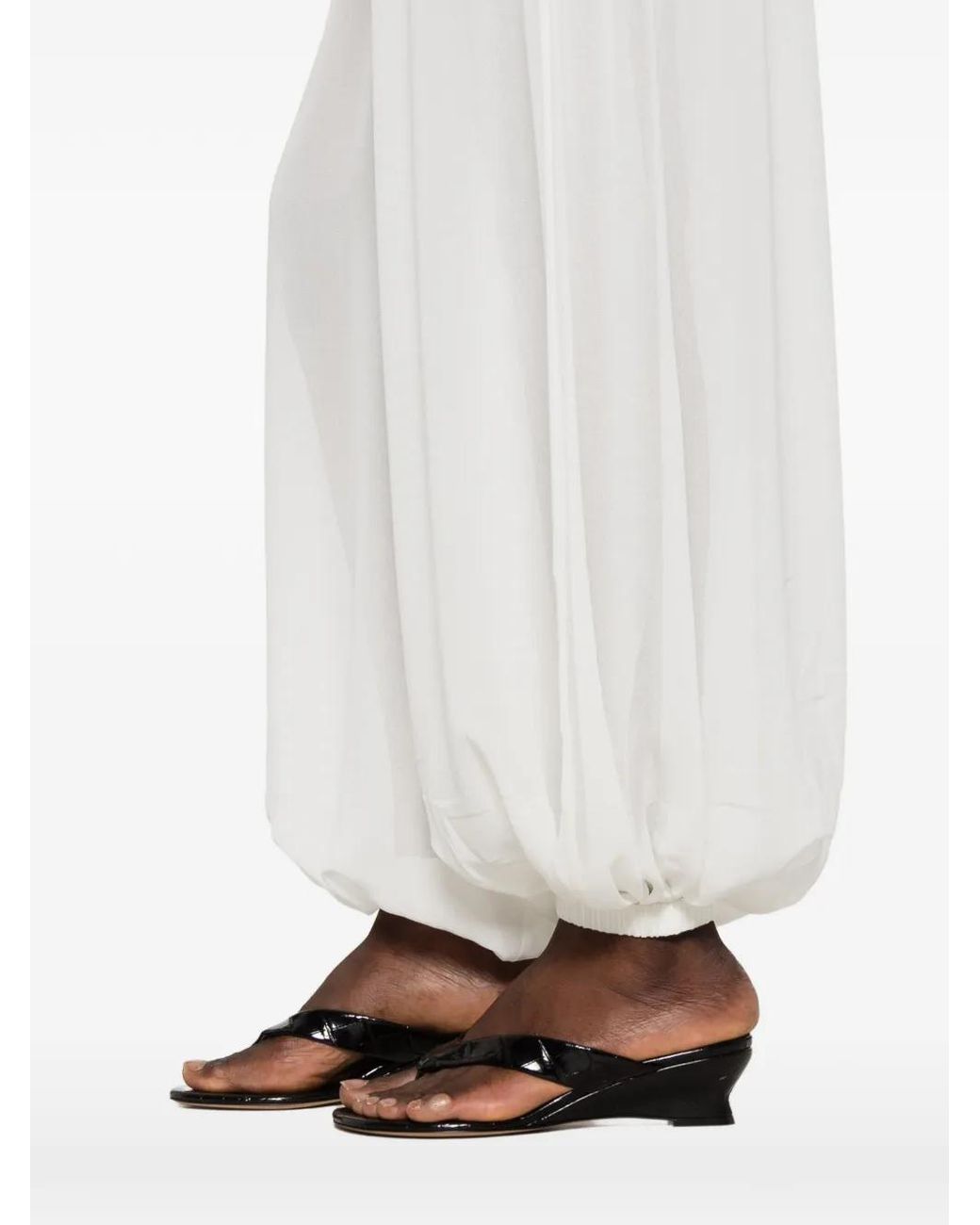 Frankie Shop White Mio Sheer Balloon Pants