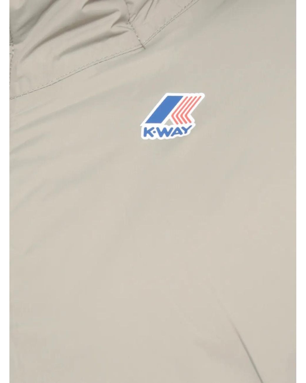 K-Way Gray Veste Zippée The Real 4.0 À Capuche for men