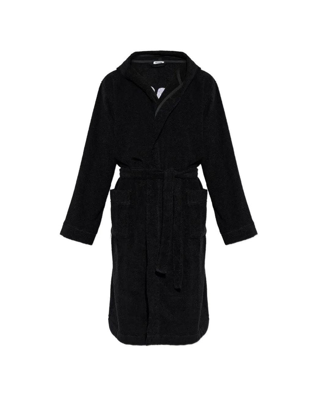 Peignoir À Patch Logo Moschino pour homme en coloris Black