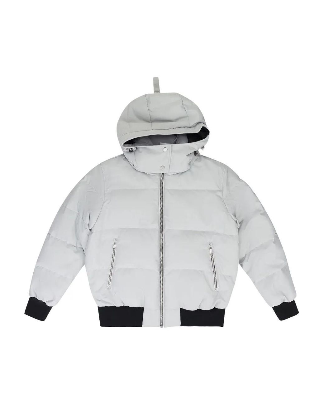 Moose Knuckles Gray Cloud Puffer Jacket