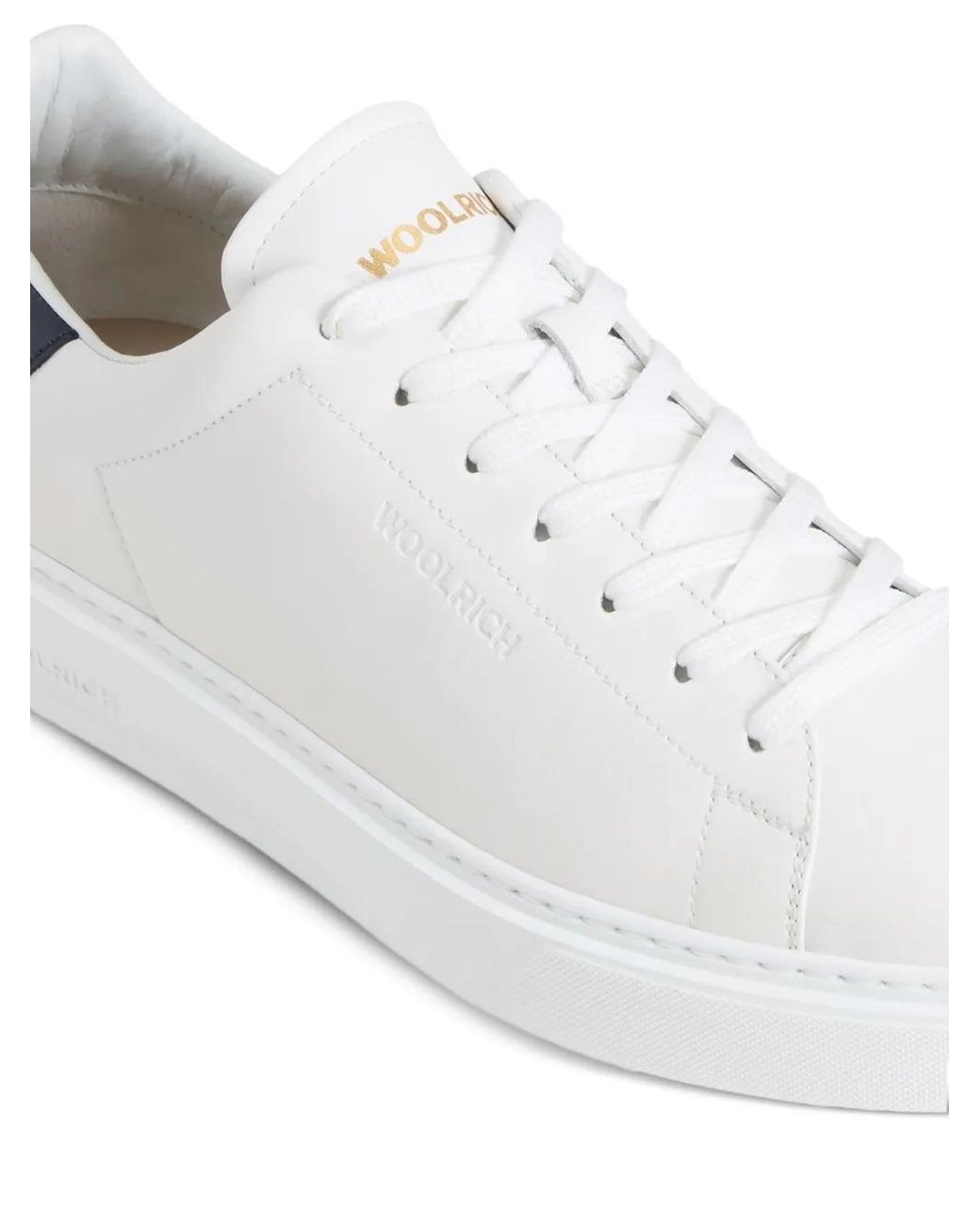 Woolrich White Classic Court Sneaker for men