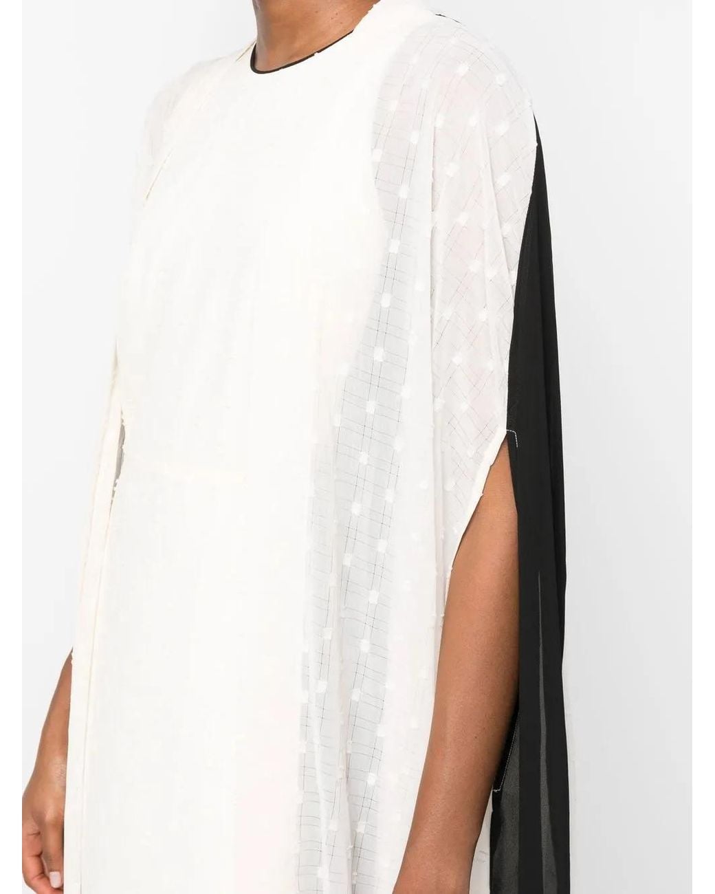 Baruni White Brigitte Dress And Cape Set