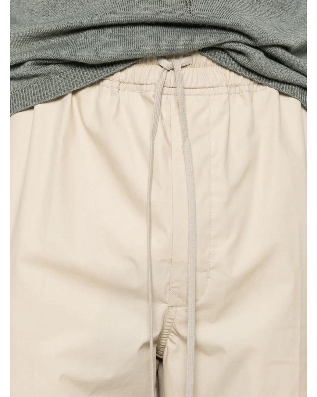 Rick Owens Natural Elasticated Trousers for men