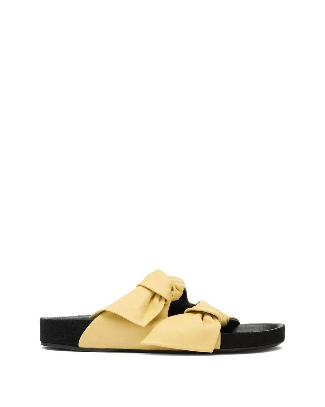 Isabel Marant Metallic Lennyo Bow-Embellished Sandals