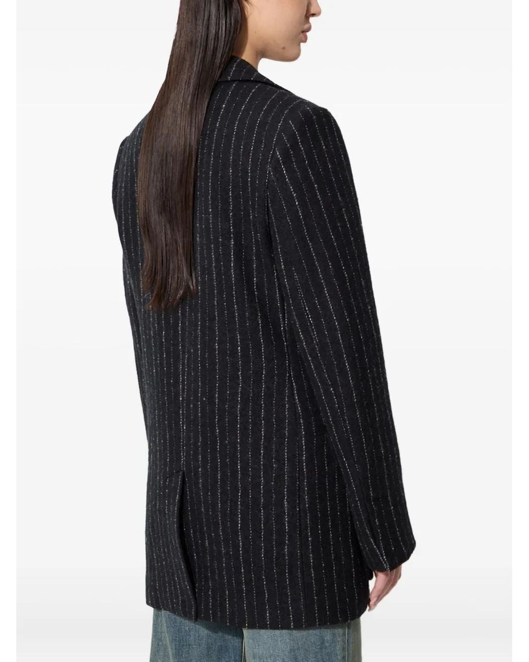 KENZO Black Pinstripe Blazer