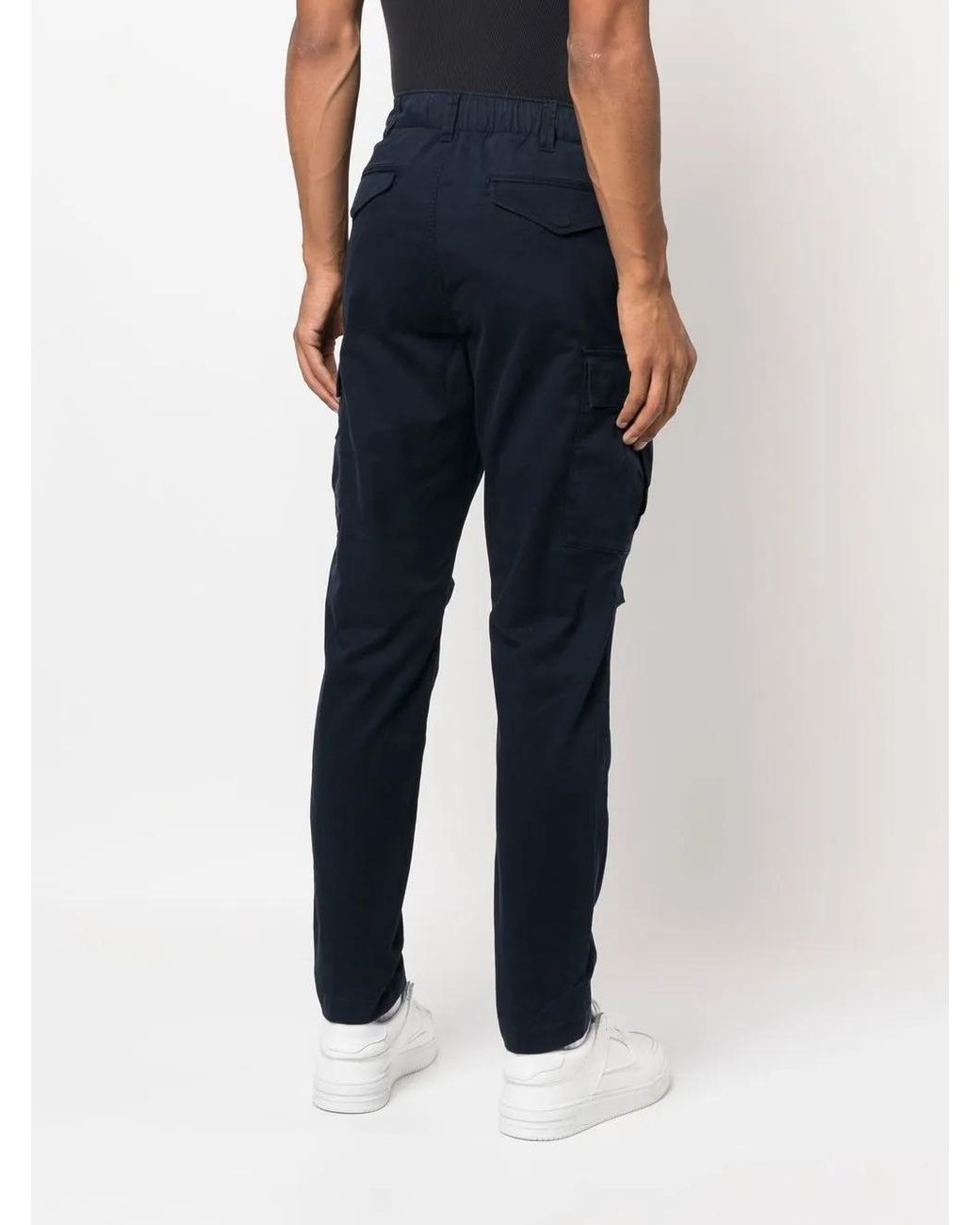Polo Ralph Lauren Blue Drawstring-Waist Tapered Trousers for men