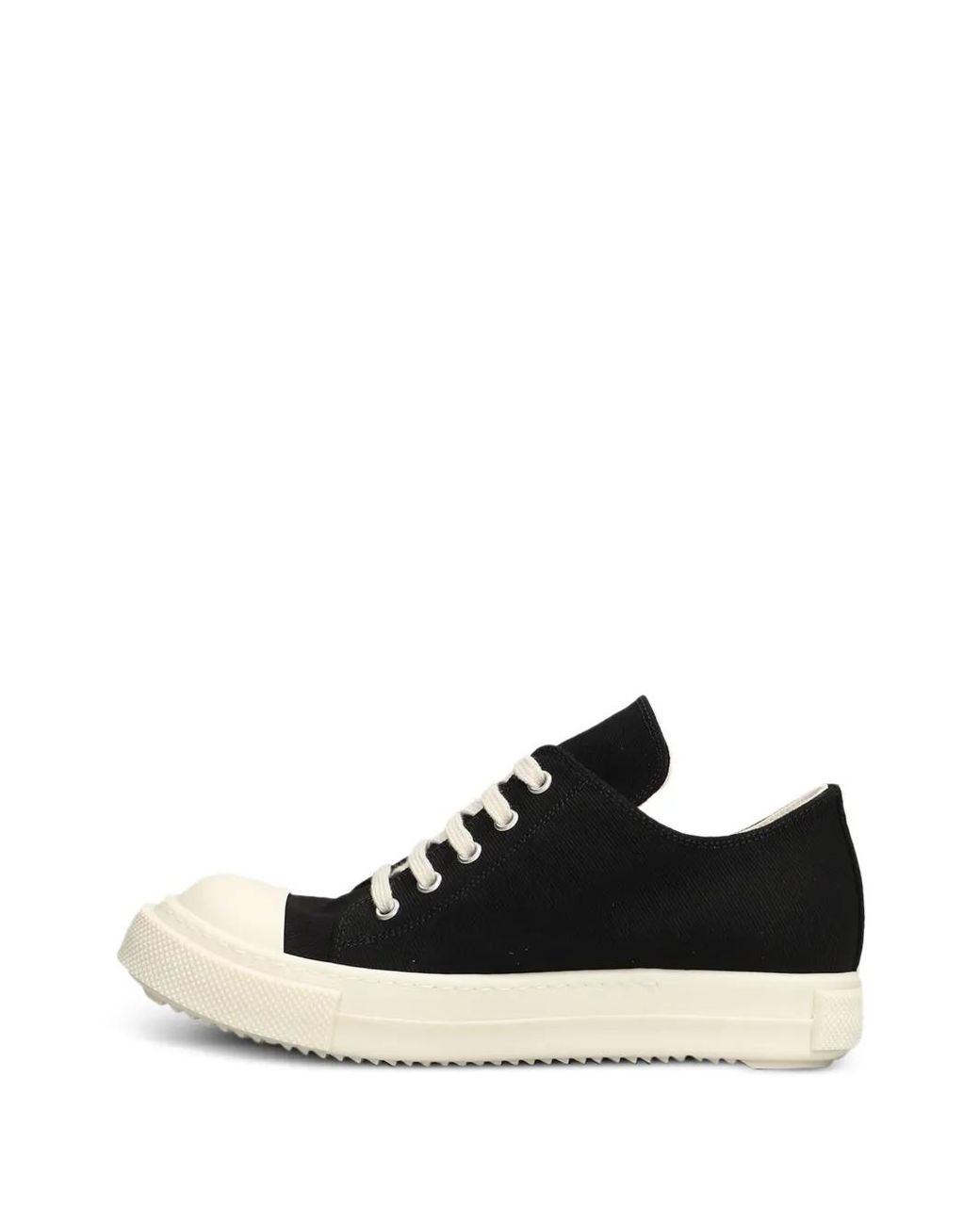 Rick Owens Black 'Extreme Low Sneaks' Lace-Up Sneakers